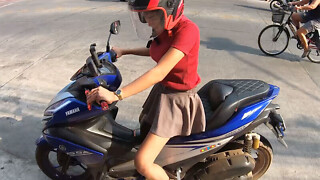 Dilettante Thai boy sweetheart great titty screwed ago in the guesthouse