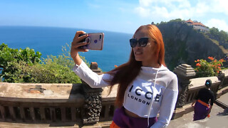 Slutty non-professional match holiday to Bali where they had sex in the inn