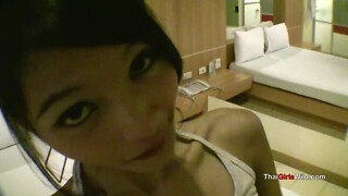 Slender bizarre Thai chiken doggy position drilled