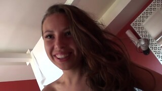 Sexy soaked sweetheart in shower fuck