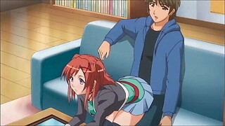 step Congener acquires a boner when step Sister sits on him - Manga [Subtitled]