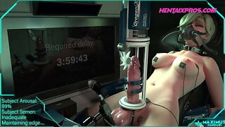 Edging a Futanari to the max for the tiptop Explosive Big O - 3D