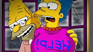 Aforegoing Simpson Constrained Housewife Marge With A Jade As Of Revealing Clothing And Screwed In Total Her Constricted Grots Whilst Her Spouse Homer Was At Play / Droll / Visual Novel / Cartoons / Anime / Parody