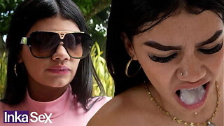 Twink colombiana no le gusta el sex cream y se lo termina tragando con asco