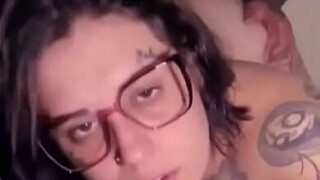 Geek virgin in spectacles fucking in doggystyle