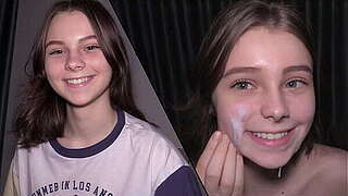 Eighteen Yo Beauty Serves Since Unrepining Cumdumpster