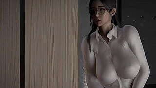 Office virgin and darksome knob at gymnastics center - Anime 3D uncensored v287