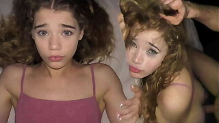 This babe SQUEAKED LIKE MICKY MOUSE - Academy Girl'_s Muff Got Annihilated - Sabrina Flavour