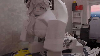 My half-sister in roblox gave me the bestowal of her figure and fine sex (animation)