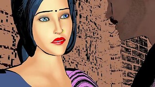 Lustful widow sister-in-law receives screwed in the edifice living pumped up