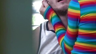 Father Catches Miniature Chiken Getting Pounded by Her Step-brother - Kenzie Reeves