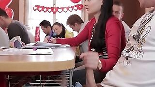Bimbos Alexis Circumcised glassworks And Linda Enchanting Having A Threeway On The Stairs